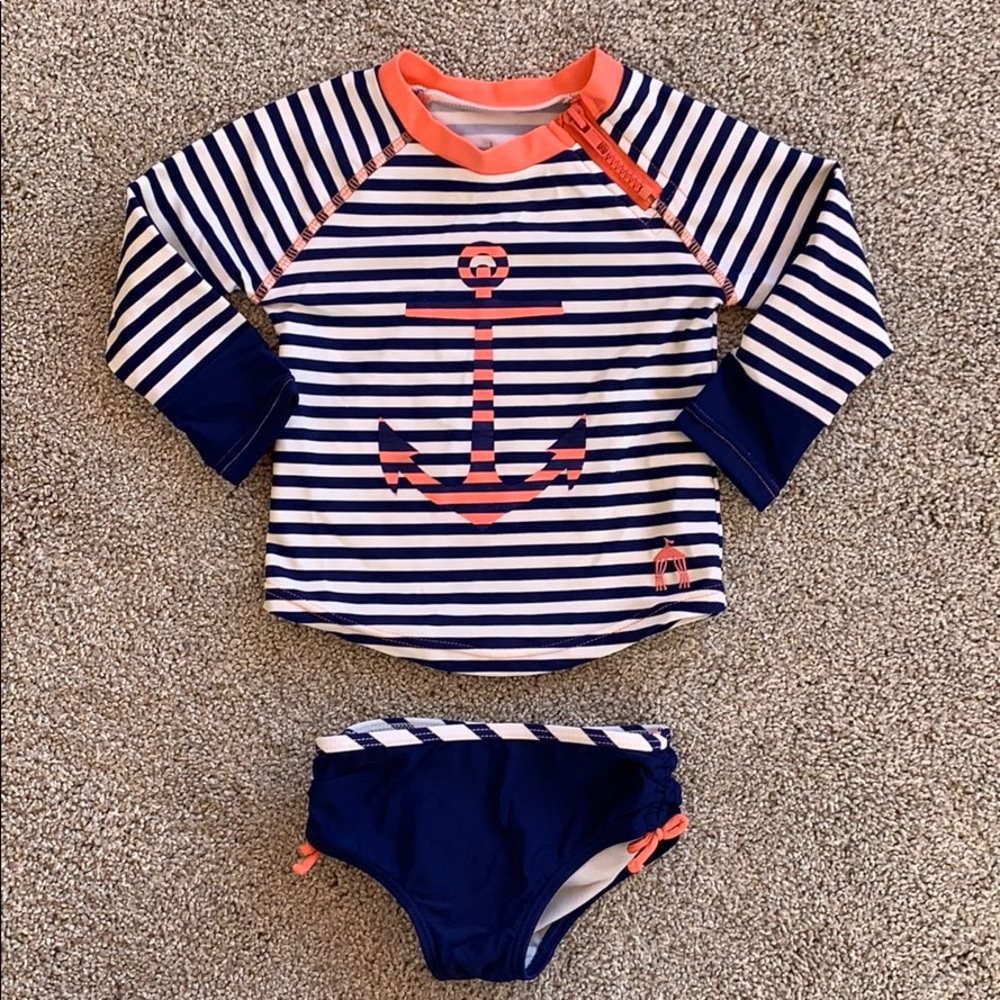 EUC Cabana Life swim shirt/bikini size 6-12 mo